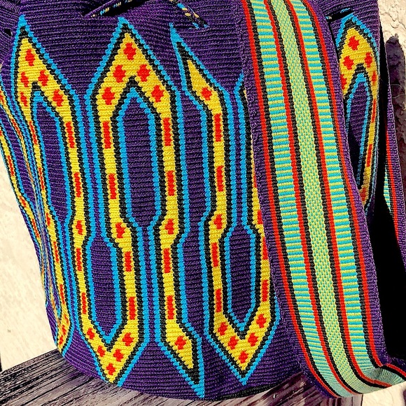 FLASH PRICE Wayuu Tribal Bag Large.  BRAND NEW - Picture 11 of 11